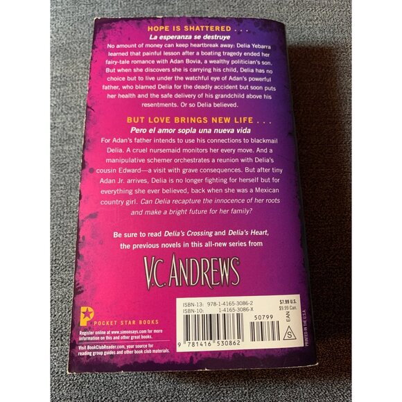 V.C. Andrews "Delias Gift" Paperback Book - Picture 2 of 5